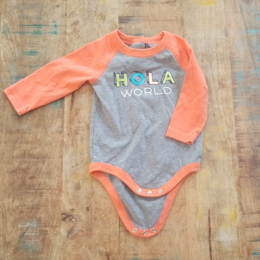 6-9 M -Long sleeve onsies - 2 PC- Cat & Jack - Picture 3 of 4